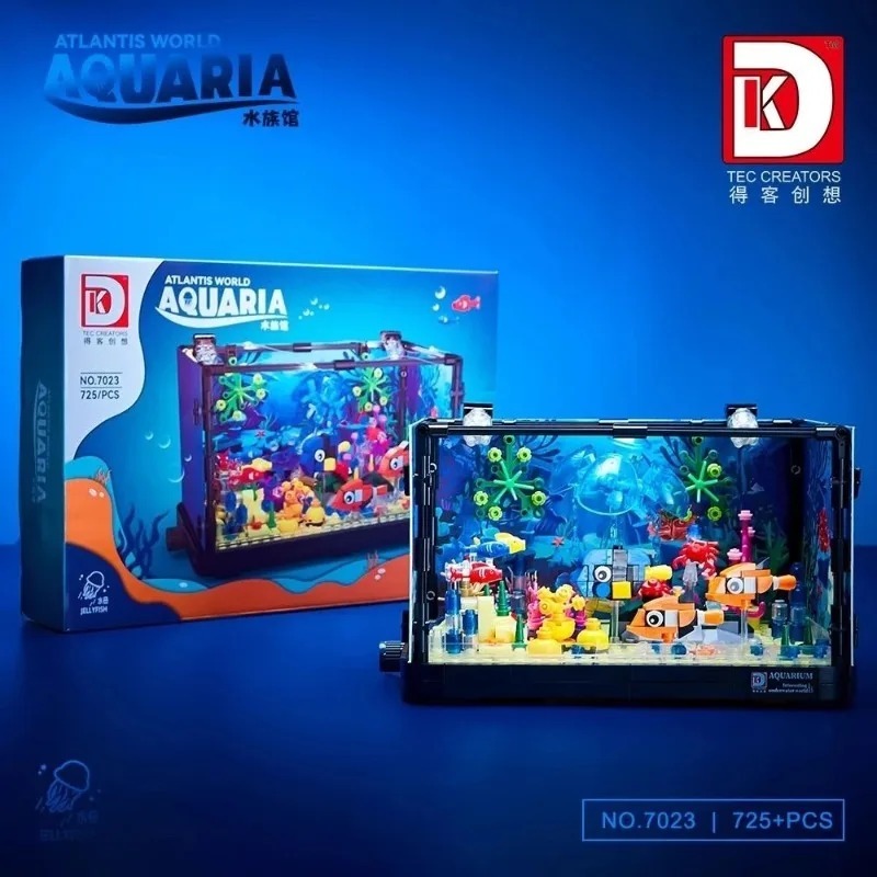 Aquarium Fish Of The World - مجموعة مكعبات بناء حوض أسماك العالم