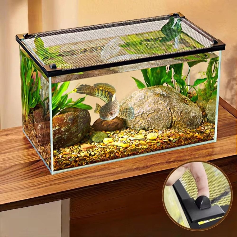 Aquarium Fish Jumping - غطاء حوض أسماك مغناطيسي متين سهل