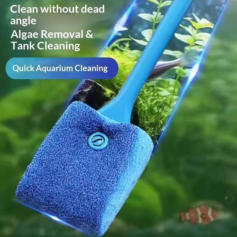 Aquarium Fish Long - فرشاة تنظيف الطحالب ذات المقبض الطويل