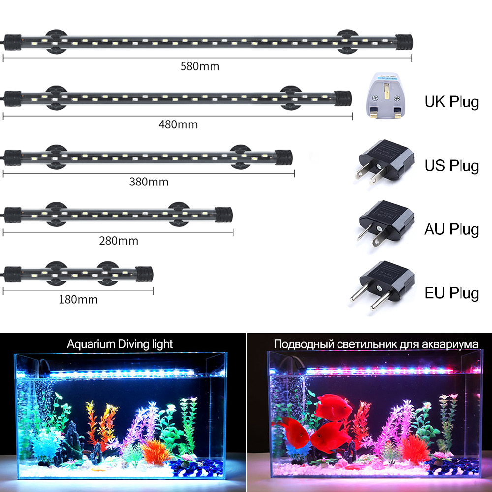 Aquarium Fish Lamp - 90-260 فولت حوض السمك ضوء LED
