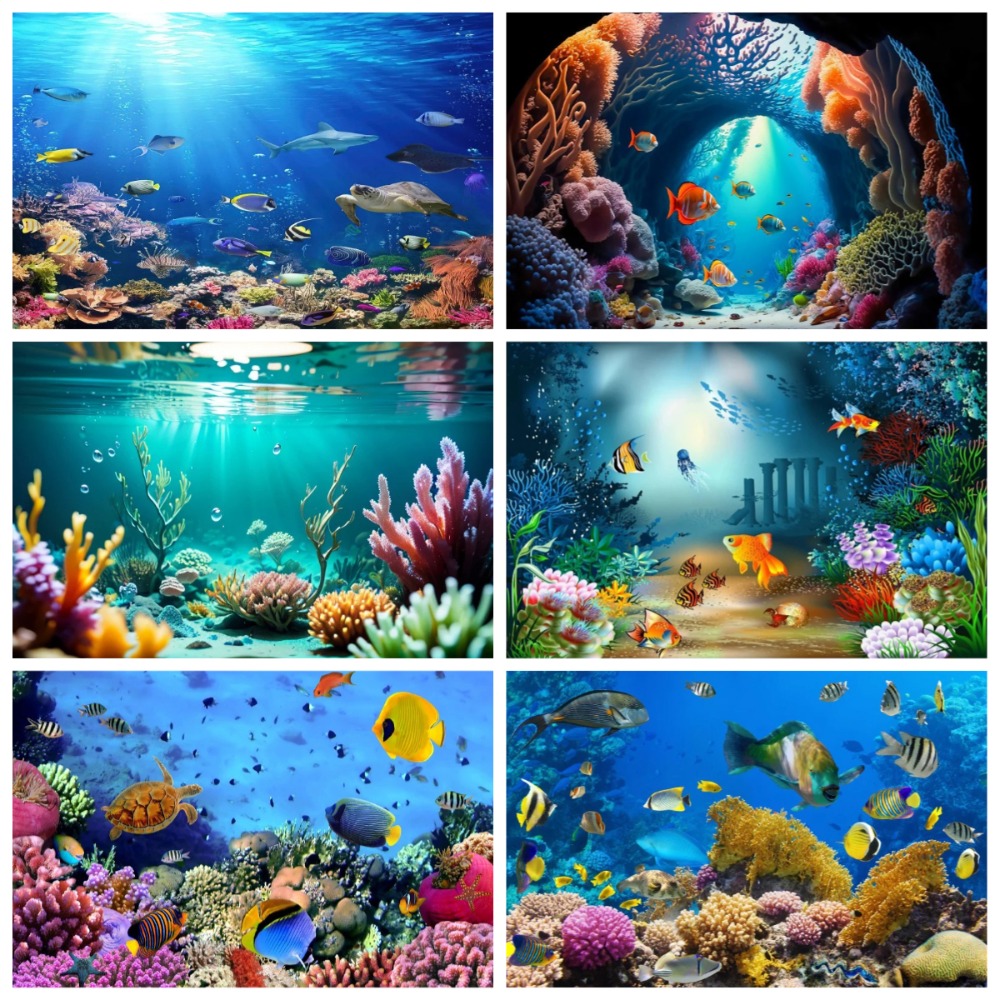 خلفية تصوير بتصميم عالم تحت ال - مراجعة Aquarium Fish Of The World وسعره