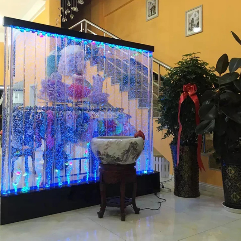 جدار فقاعات أكريليك مضيء بتقني - مراجعة Aquarium Fish Restaurant وسعره