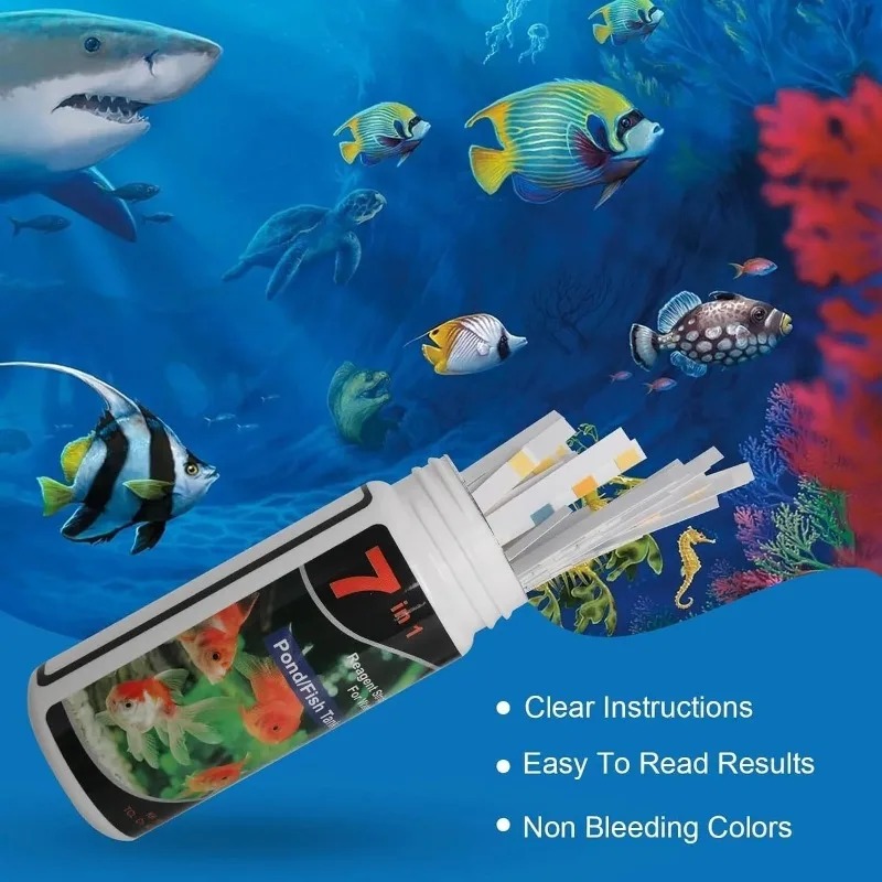 شرائط اختبار أحواض السمك، طقم  - مراجعة Aquarium Test Kit وسعره