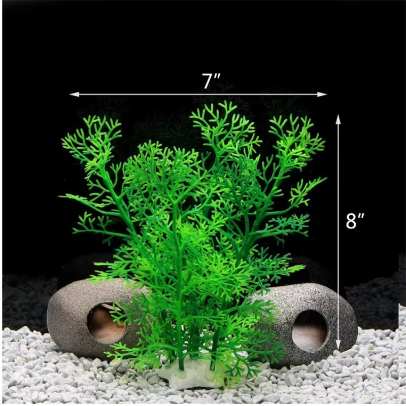 10 قطع من النباتات البلاستيكية - مراجعة Aquarium Fish Sale وسعره