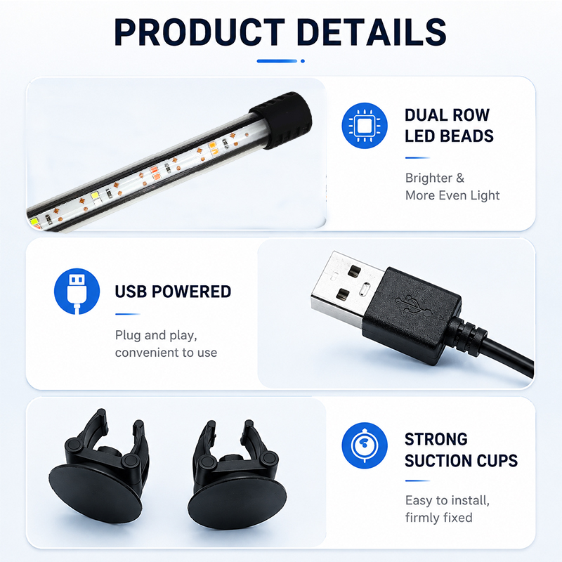 شريط إضاءة LED كامل الطيف بطول - مراجعة Aquarium Fish Lamp وسعره