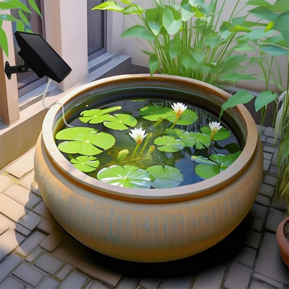 مضخة أكسجين تعمل بالطاقة الشمس - مراجعة Aquarium Fish Long وسعره