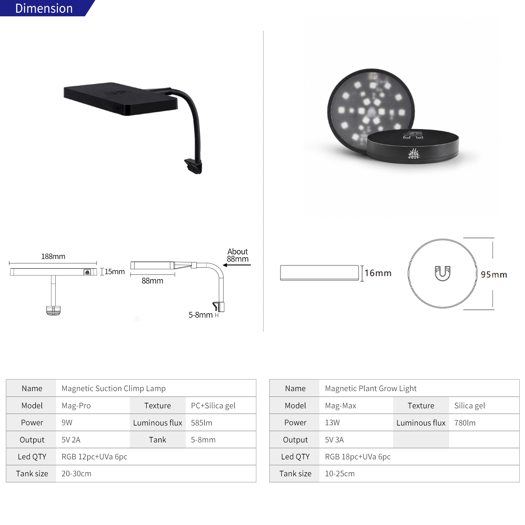 مصباح نمو النباتات WEEK AQUA M - مراجعة Aquarium Fish Lamp وسعره