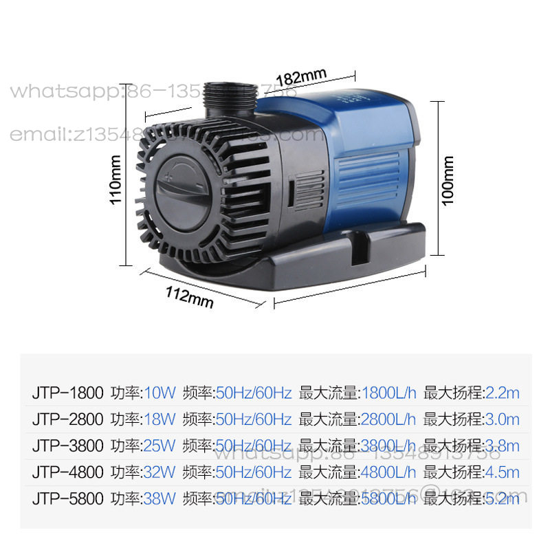 مضخة مياه غاطسة JTP1800-5800 ل - مراجعة Aquarium Fish Sale وسعره
