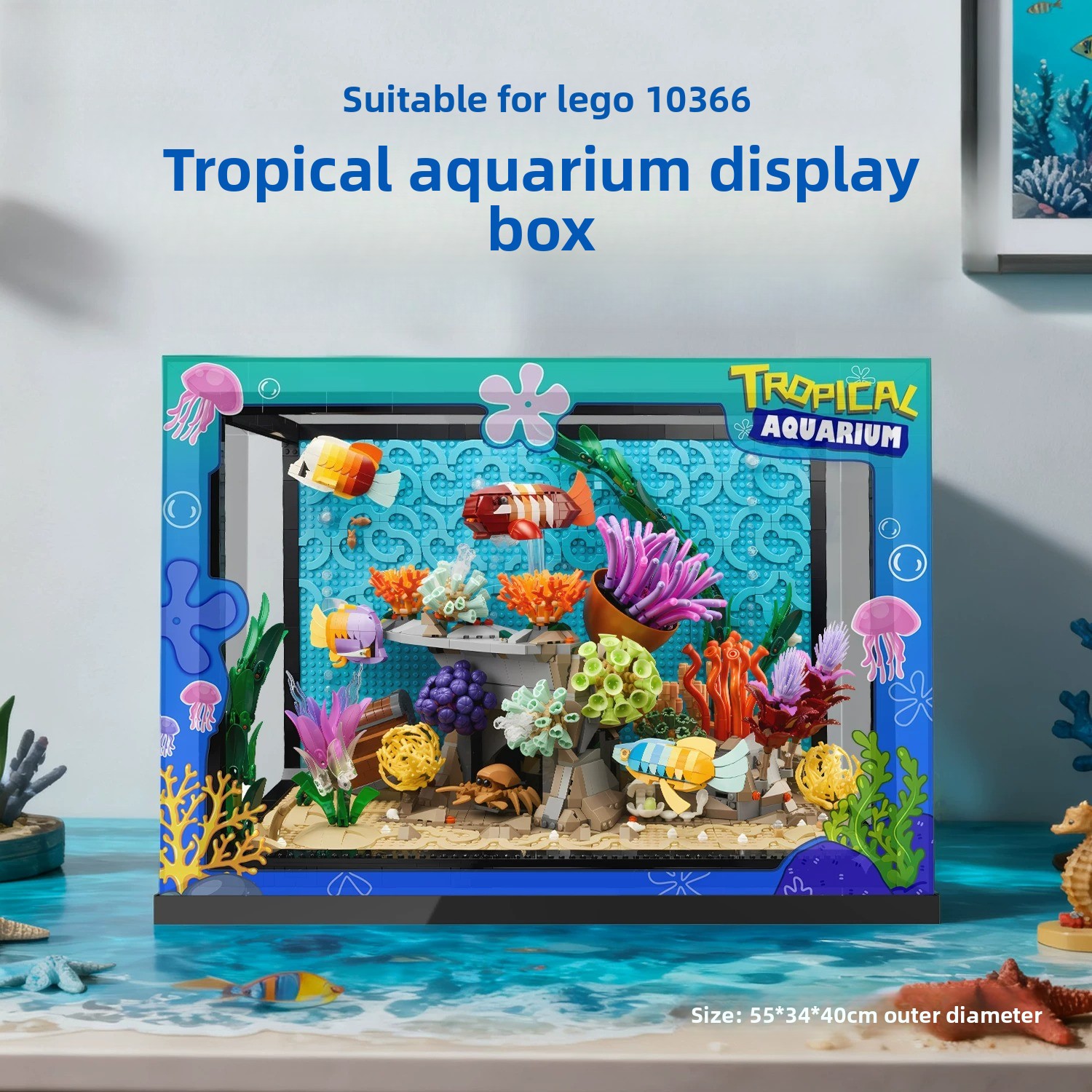 صندوق عرض شفاف من الأكريليك -  - مراجعة Box Fish In Aquarium وسعره