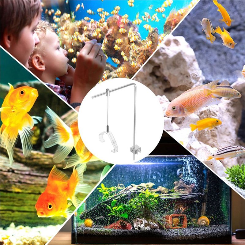 حامل مصباح حوض السمك AB41-2Pcs - مراجعة Aquarium Fish Lamp وسعره