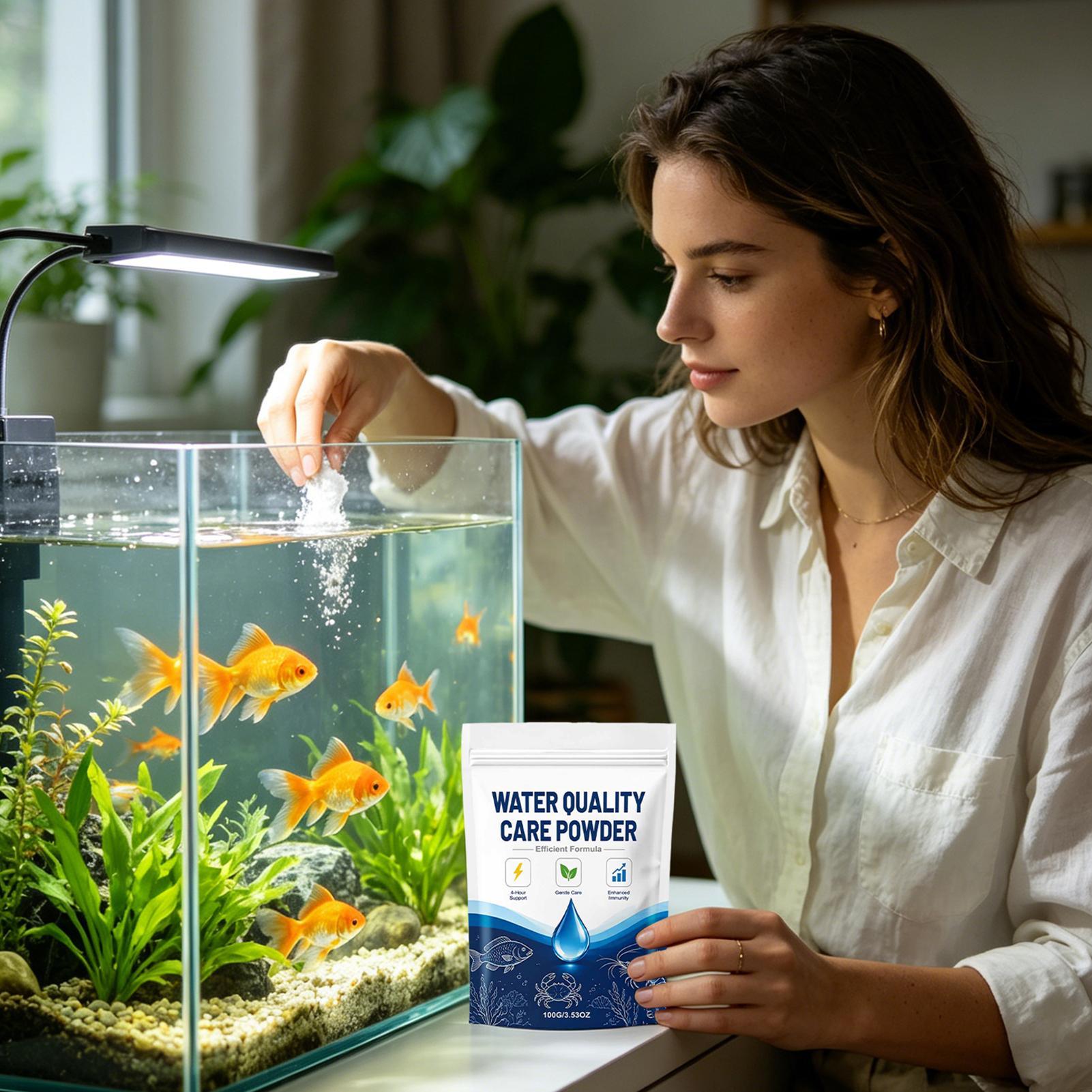 مسحوق تنقية مياه أحواض السمك 1 - مراجعة Aquarium Fish Long وسعره