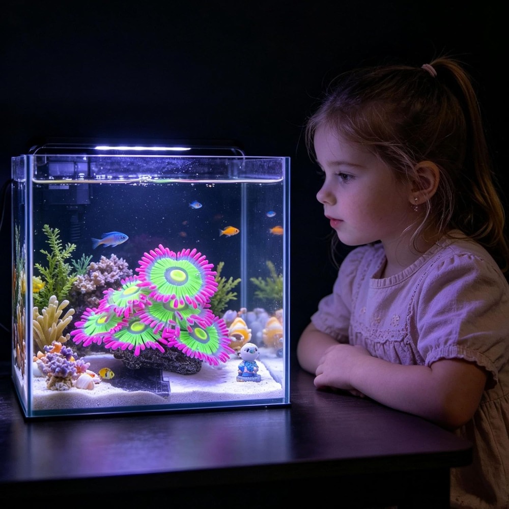 زينة حوض السمك المضيئة الناعمة - مراجعة Aquarium Fish Tank Price وسعره