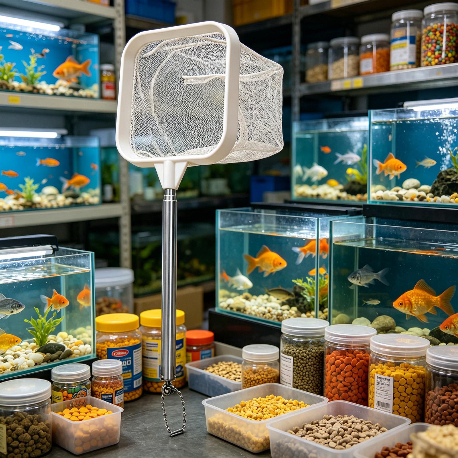 أداة تنظيف مياه خارجية بمقبض ط - مراجعة Aquarium Fish Long وسعره