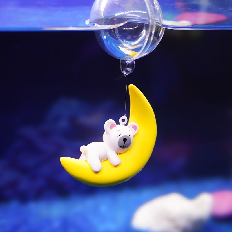 زينة عائمة على شكل دب القمر ال - مراجعة Aquarium Fish Of The World وسعره