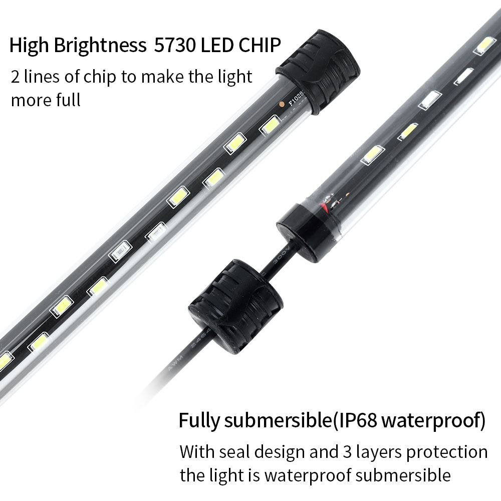 90-260 فولت حوض السمك ضوء LED  - مراجعة Aquarium Fish Lamp وسعره