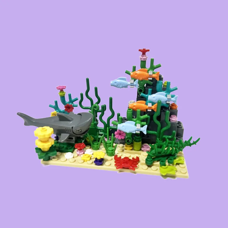 مجموعة مكعبات بناء مدينة MOC:  - مراجعة Aquarium Fish Of The World وسعره