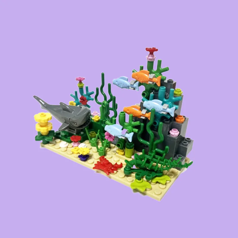مجموعة مكعبات بناء مدينة MOC:  - مراجعة Aquarium Fish Of The World وسعره