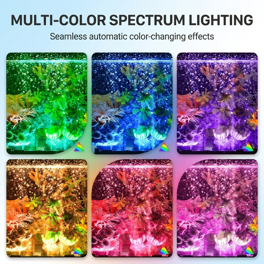 مصباح LED USB لحوض السمك مع فق - مراجعة Aquarium Fish Lamp وسعره