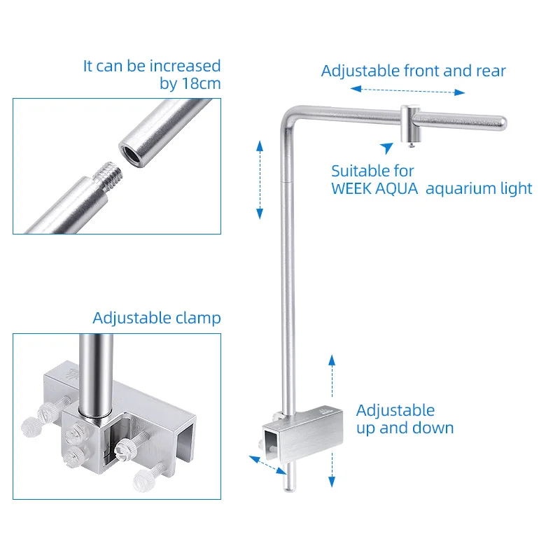 أسبوع أكوا ضوء حامل العالمي سب - مراجعة Aquarium Fish Lamp وسعره