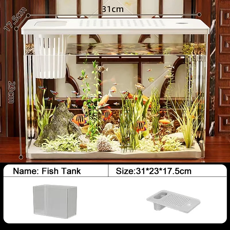 PET + ABS خزان الأسماك جديد شف - مراجعة Aquarium Fish In Bowl وسعره